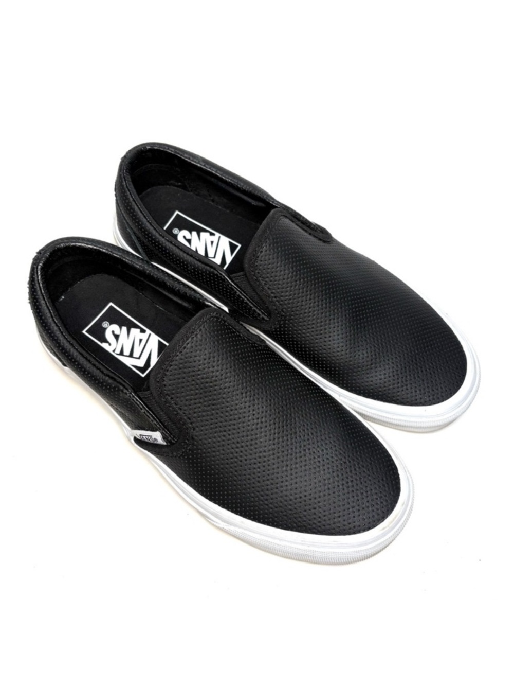 Vans Black Leather Sneakers | 6